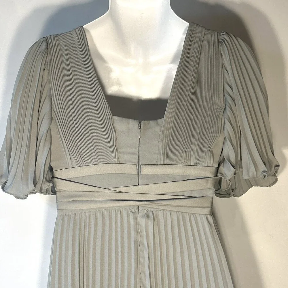 ASOS SZ 10 Grecian Style Formal Bridesmaid Prom Mother of Bride Black Tie Prom